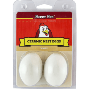 Ceramic Nest Egg White 2Ct