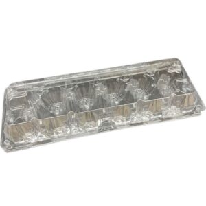 Egg Carton Clear Plastic Dozen Size for Chicken Egg Storage