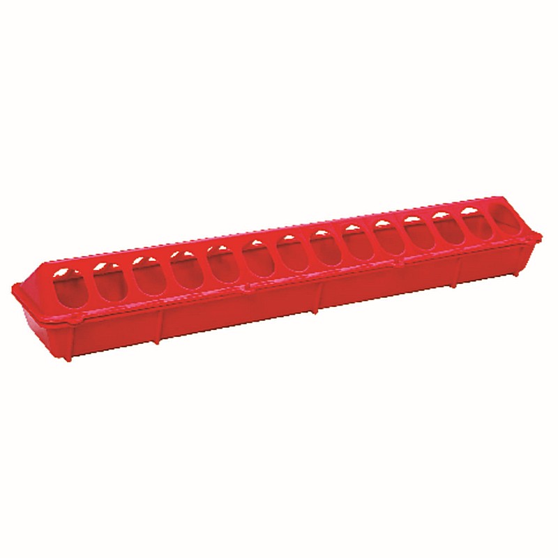 Plastic Red Chicken Feeder for Poultry Feed