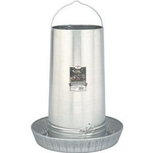 Hanging Chicken Feeder Galvanized Steel 40 lb