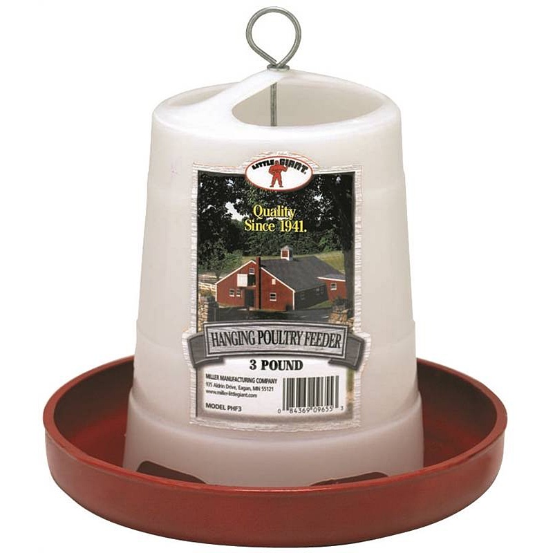 Little Giant Deluxe Hanging Poultry Feeder 3 lb