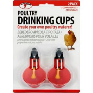 Little Giant Plastic Poultry Drinking Cups 2 ct