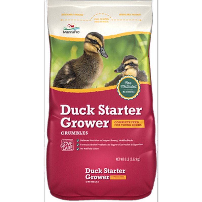 Manna Pro Duck Starter Grower Crumbles Duck Feed