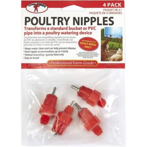 Plastic Poultry Nipple Chicken Waterer