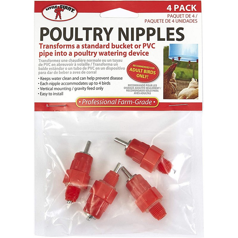 Plastic Poultry Nipple Chicken Waterer