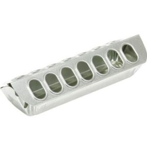 Slide Top Chicken Feeder Galvanized Steel 12