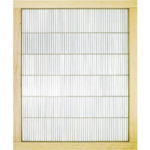 8 Frame Wood Bound Metal Queen Excluder