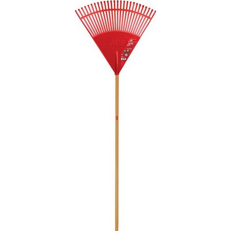 Ace 26 Tine Poly Leaf Rake Wood Handle 24x65