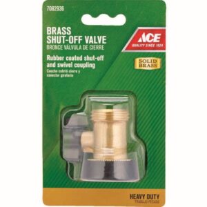 Ace 3/4" Brass Male - Female Shut Off Valve Hose Accessory