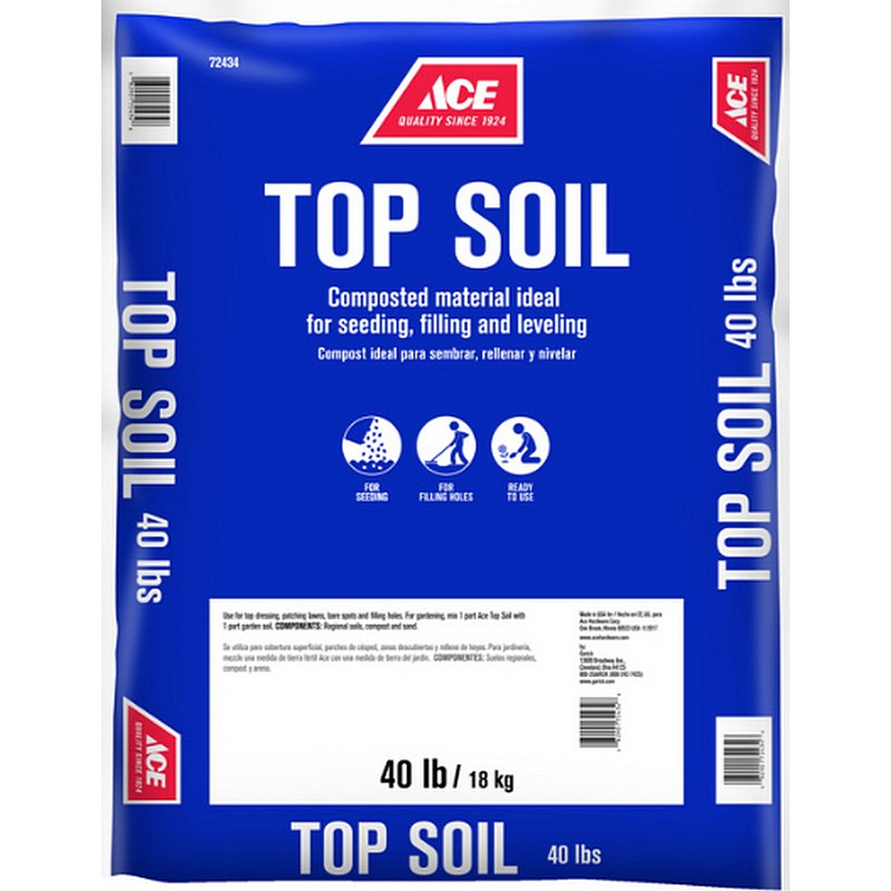 Ace All Purpose Top Soil 40 lb for Lawn and Garden