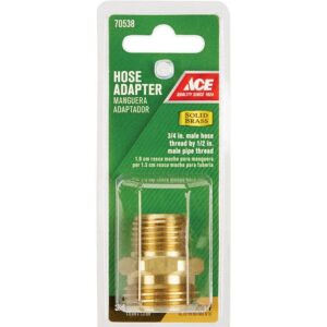 Ace Brass Hose Adapter 3/4 MHT X 1/2 MPT