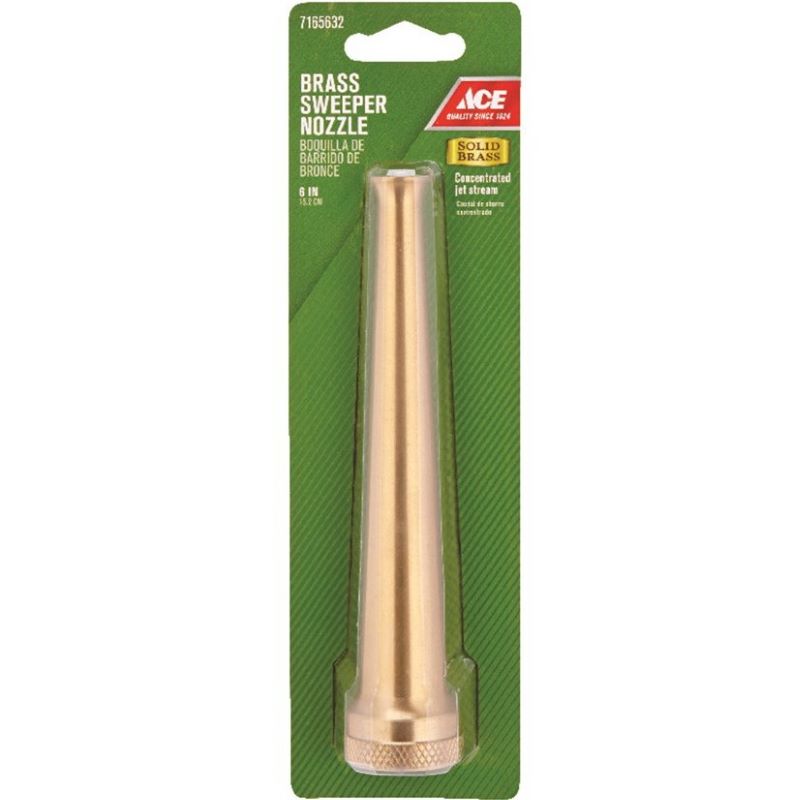Ace Jet Stream Brass Sweeper Nozzle for Garden Hose