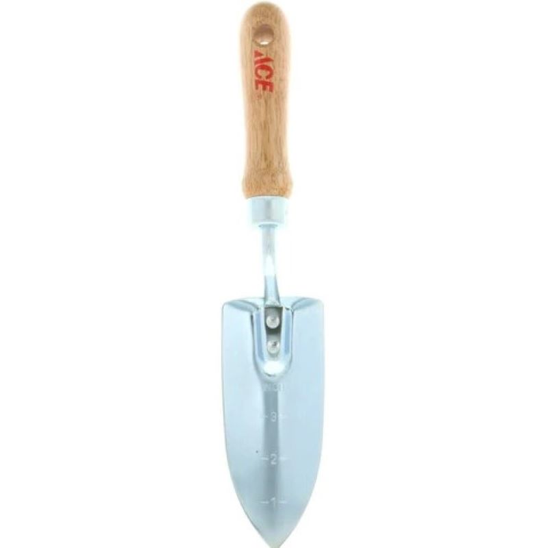Ace Steel Hand Trowel Wood Handle 12 in Garden Tool
