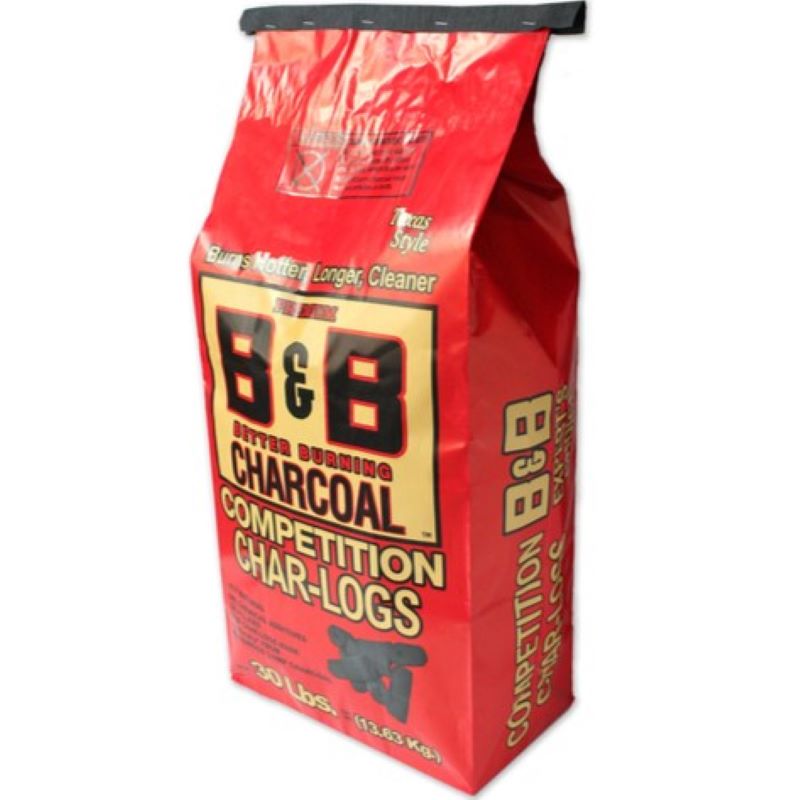 B&B All Natural Charcoal Char Logs 30 lb