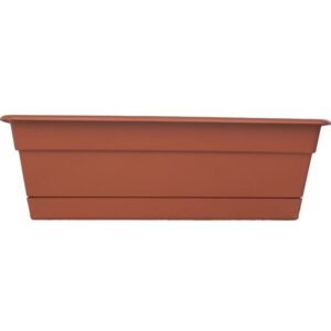 Bloem Plastic Window Planter Box Terracotta 18 in