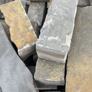 Blue Gray Chop Stone 4"x4" (per lb)