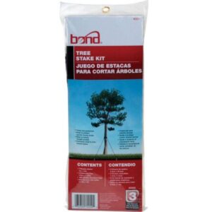 Bond Black Plastic Tree Stake Kit 15 inch