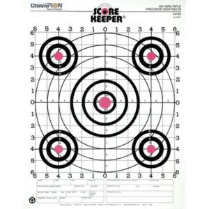 Champion Score Keeper Sight In Rifle Targets 14x18 12Ct