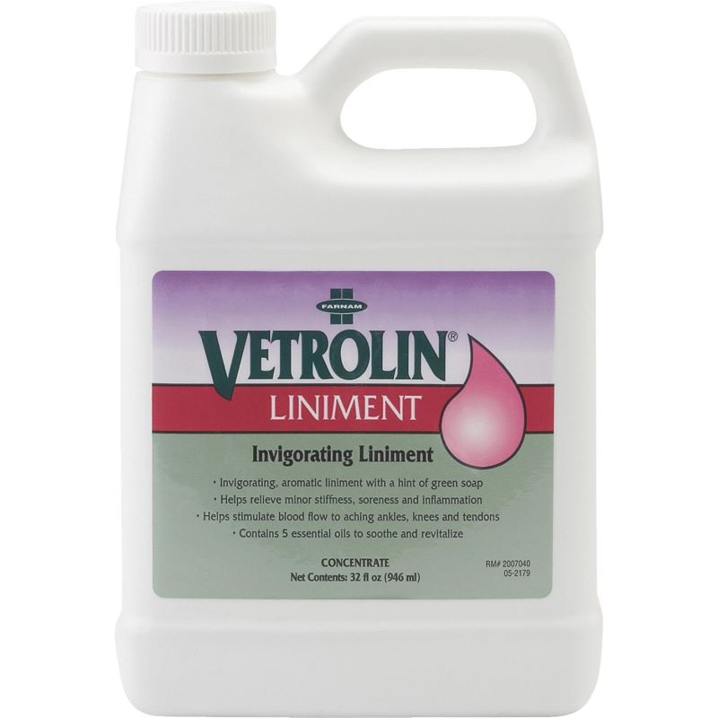 Farnam Vetrolin Liniment Horse Hair Polish 32 oz