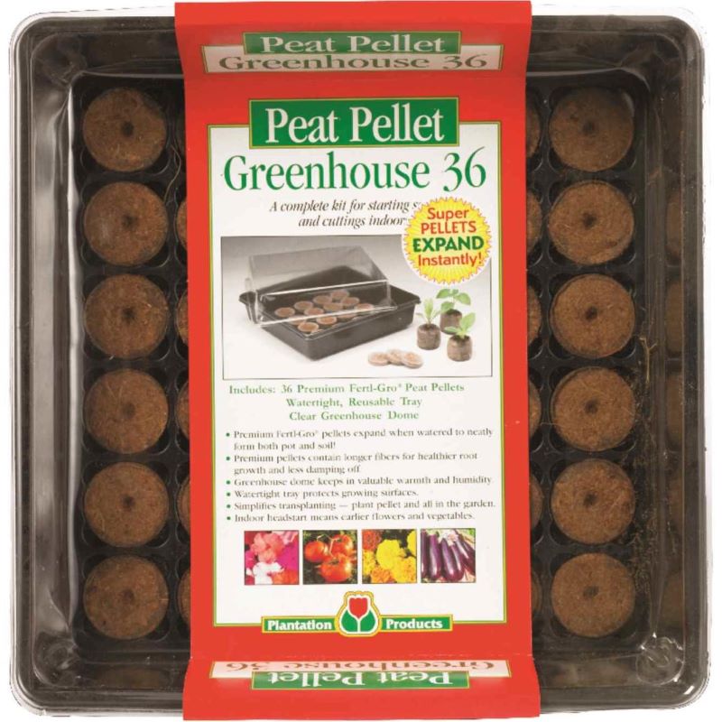 Ferry Morse 36 Coir Pellet Seed Starting Kit Greenhouse