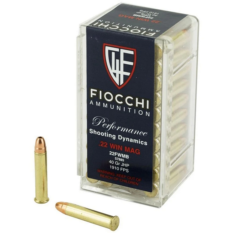 Fiocchi 22 WMR 40 Grain JHP 50 ct