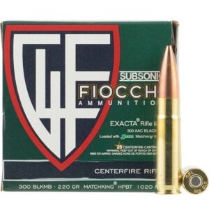 Fiocchi 300 Blackout 220 Grain 25 ct
