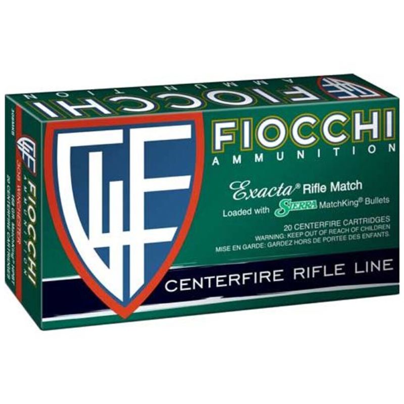 Fiocchi Exacta Match 308 Winchester 168 Grain 20 ct