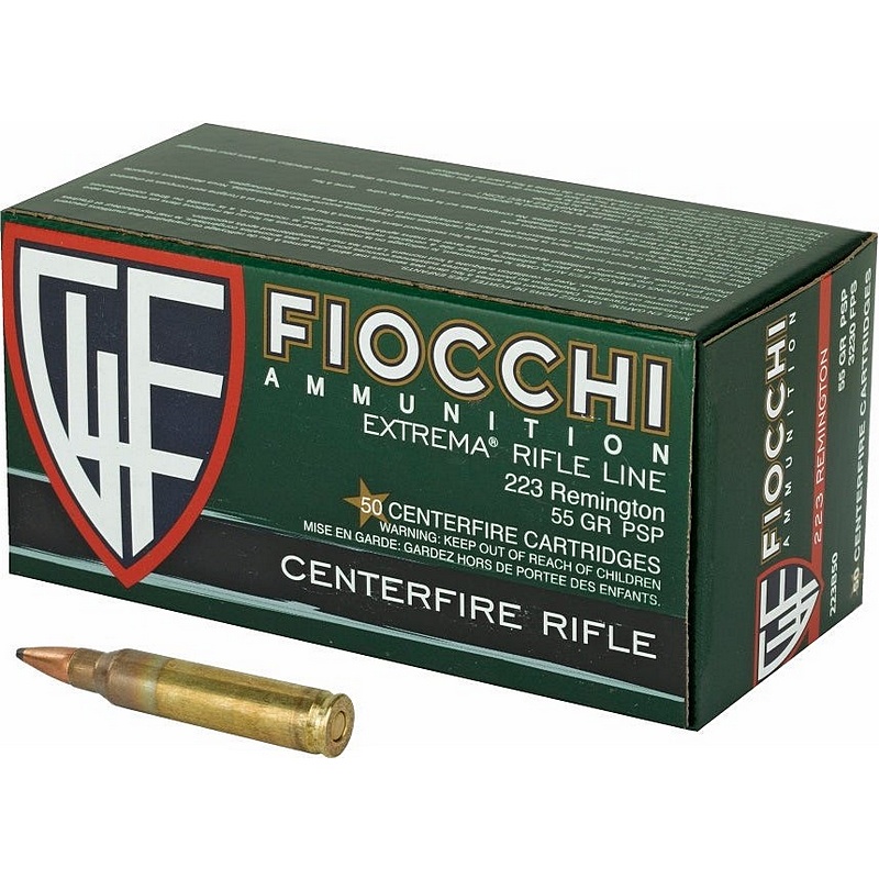 Fiocchi Field Dynamics .223 Remington 55 Grain PSP 50 ct