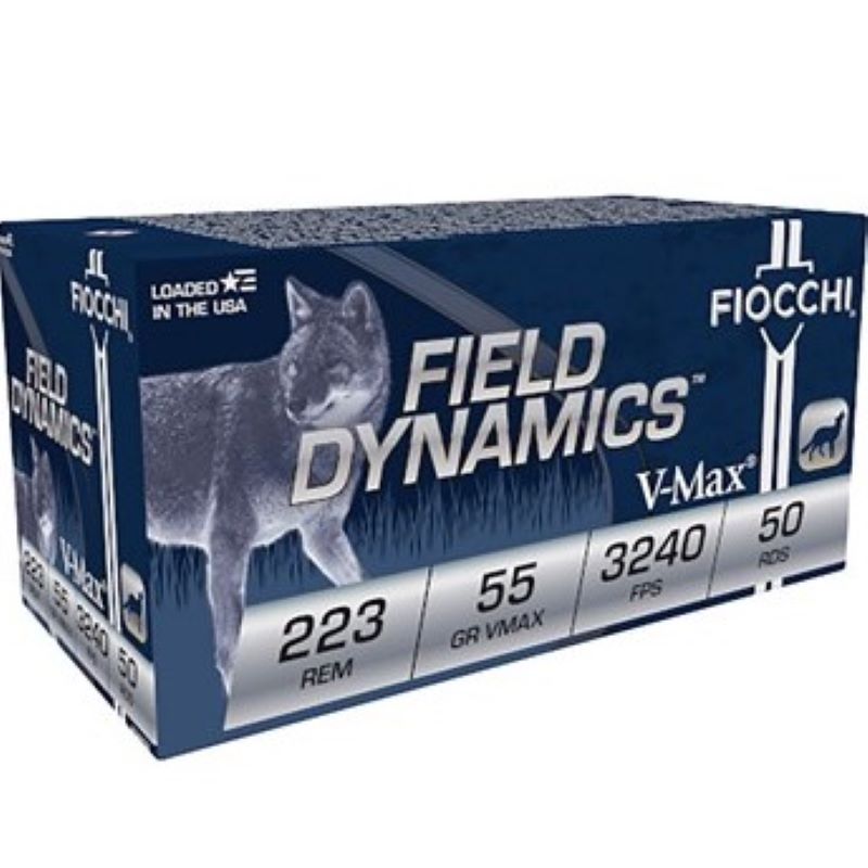 Fiocchi Field Dynamics .223 V Max 50Ct