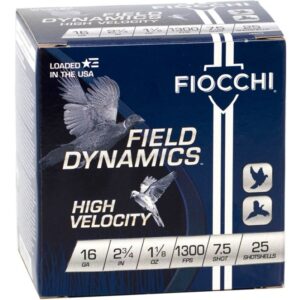 Fiocchi Field Dynamics High Velocity 16 Gauge 7.5 Shot 2.75" 25 ct