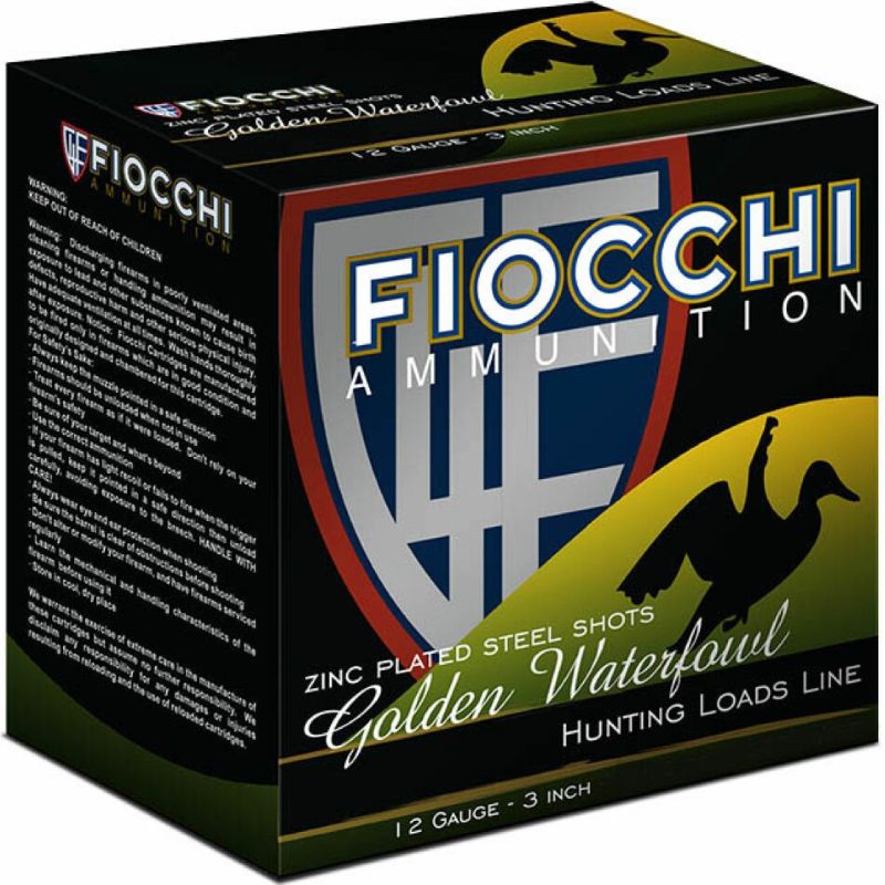 Fiocchi Golden Waterfowl 12 Gauge 3" 1-1/4 oz BB Shot 25 Ct