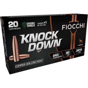 Fiocchi KnockDown 243 Winchester HP 80 Gr 20 ct