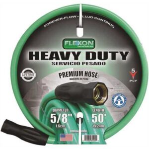 Flexon 5/8 Heavy Duty Hose Green 50 feet