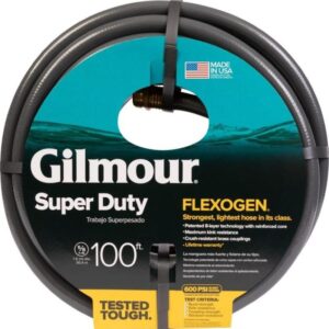 Gilmour 5/8 Super Duty Flexogen Hose Black 100 feet