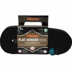 Gilmour Flat Soaker Hose with Cloth Cover Black 75 feet