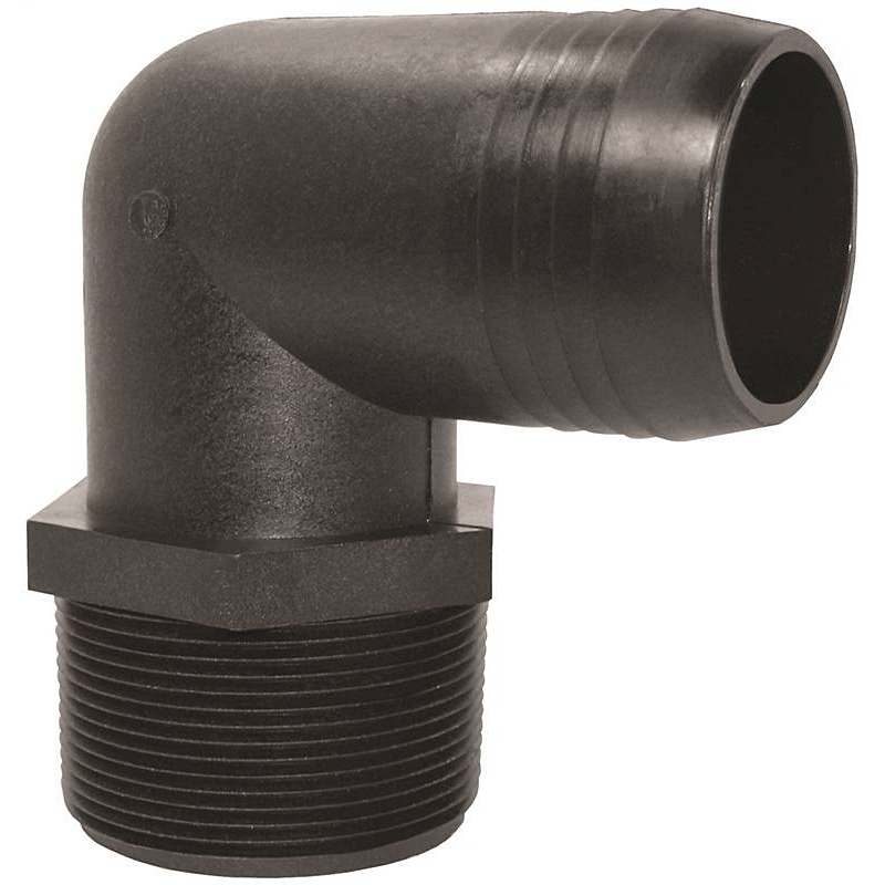 Green Leaf EL3412P Hose Barb Elbow 3-4 MPT x 1-2
