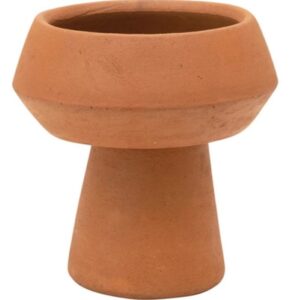 Handmade Terracotta Tall Footed Planter 7 in