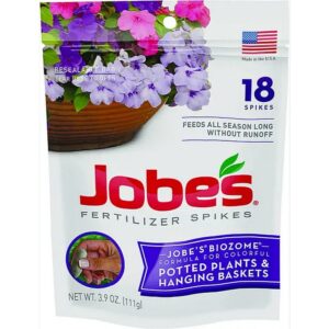 Jobes Potted Plant 8-9-12 Fertilizer Spikes 18 pk