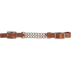 Leather Double Chain Horse Curb