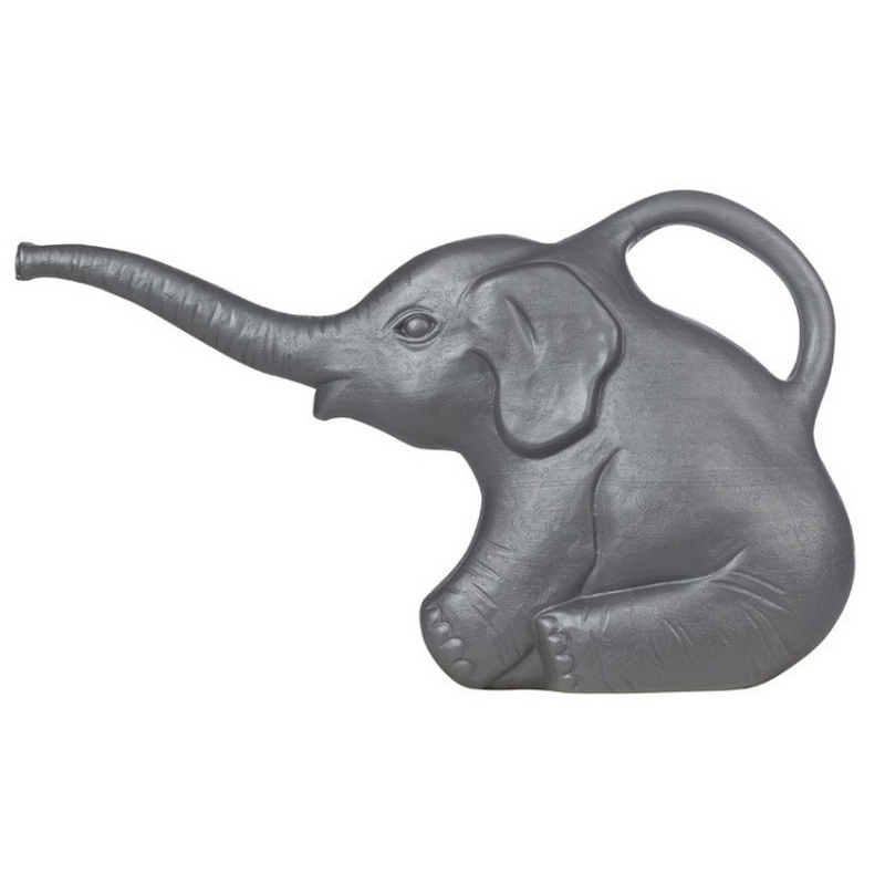 Living Accents Gray Elephant Watering Can 2 qt