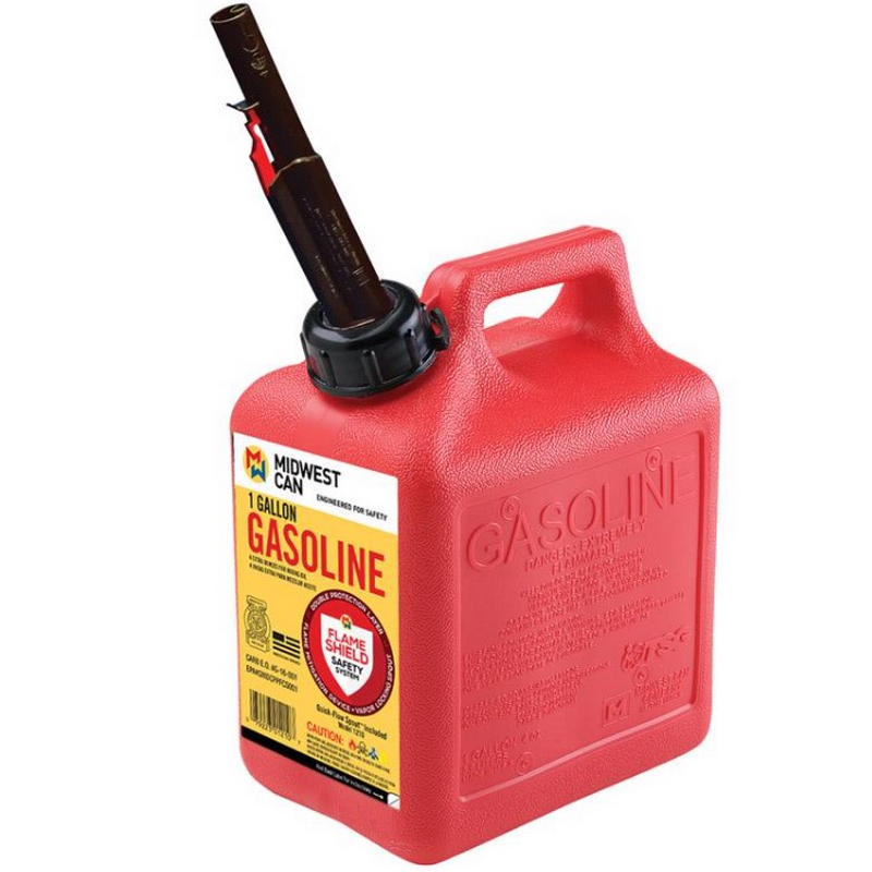 Midwest Can Quick Flow Red Gas Can 1 gal