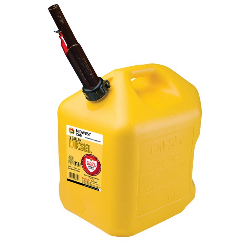 Midwest Can Yellow Safety Diesel Can 5 gal