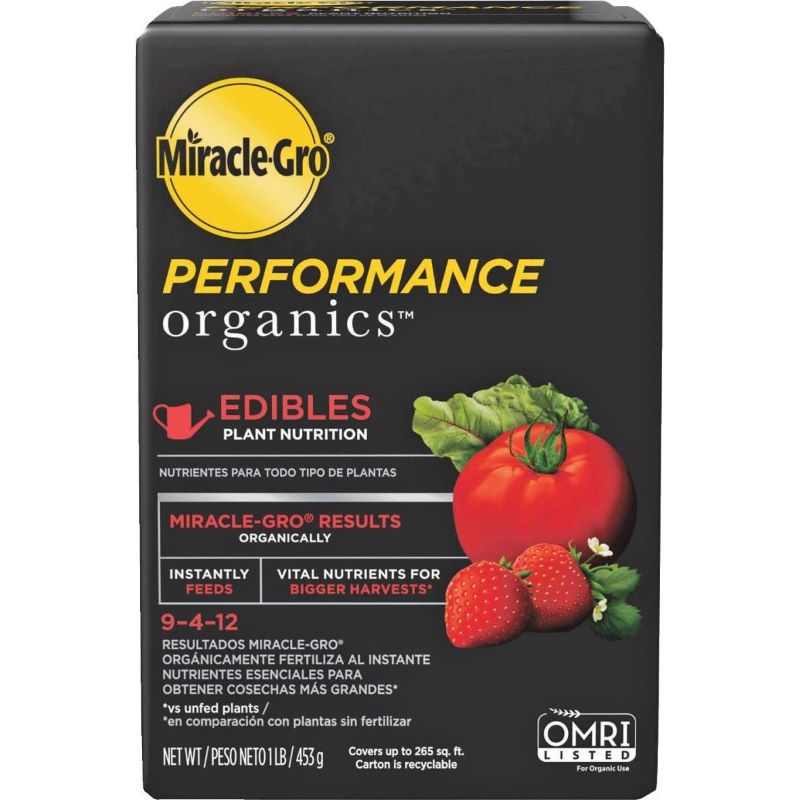Miracle Gro Performance Organics Granules Edibles Plant Food 1 lb
