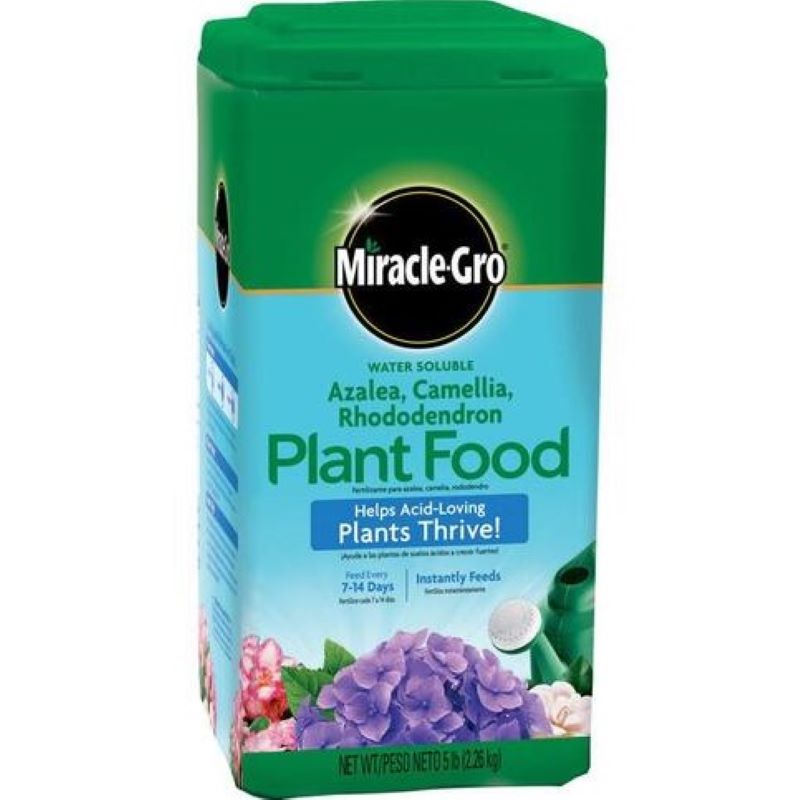 Miracle Gro Powder Acid Loving Plants of Azalea Camellia Rhododendron Plant Food 5 lb