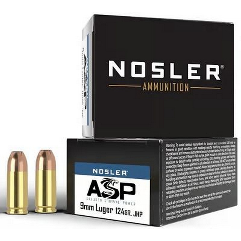 Nosler Luger 9mm 124 Grain 20 Ct