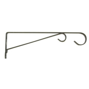 Panacea Black Steel Straight Plant Hook with Loop