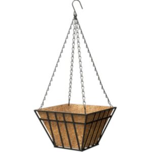 Panacea Steel English Wide Band Hanging Basket 14 in
