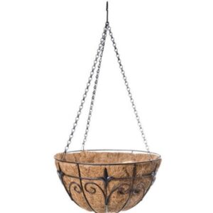 Panacea Steel Finial Hanging Basket 14 inch