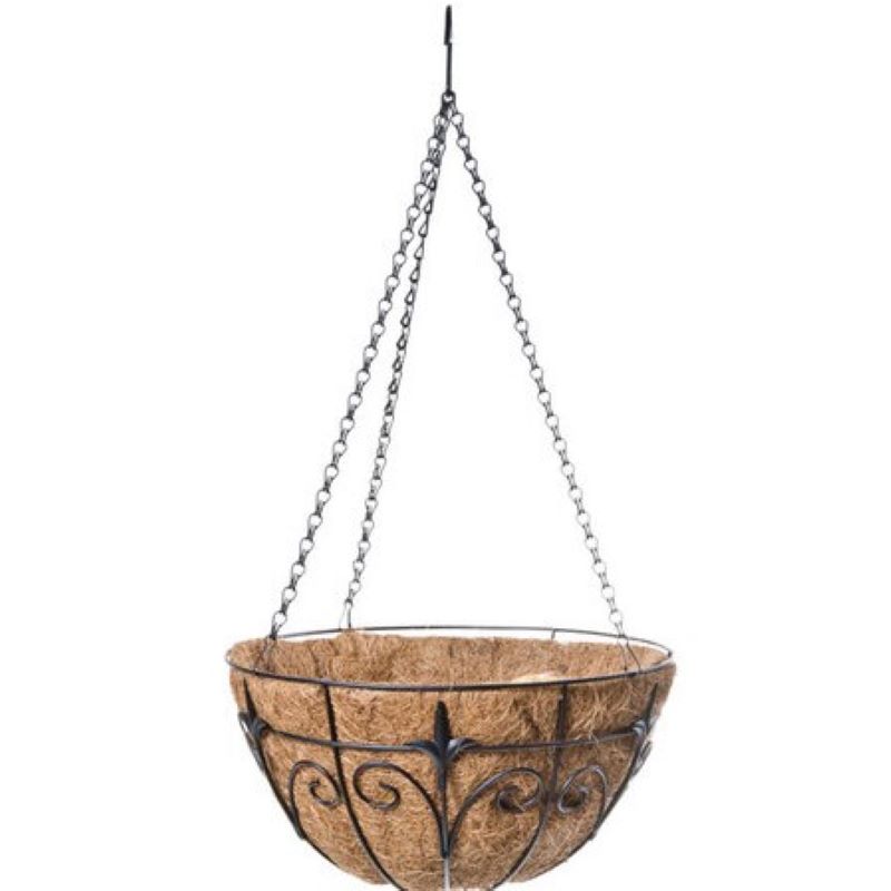 Panacea Steel Finial Hanging Basket 14 inch