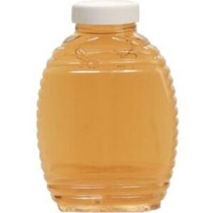 Plastic Honey Bee Bottle with Lid 1 lb